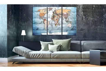 Billede Sapphire Travels 90x60 - Artgeist sp. z o. o. - Boligtilbehør - Billeder & kunst - Billeder på lærred