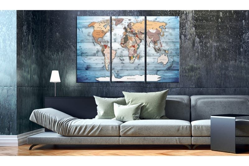Billede Sapphire Travels 90x60 - Artgeist sp. z o. o. - Boligtilbehør - Billeder & kunst - Billeder på lærred