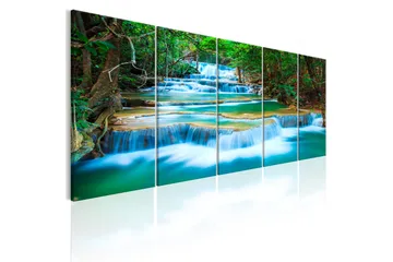Billede Sapphire Waterfalls 225x90 - Artgeist sp. z o. o. - Boligtilbehør - Billeder & kunst - Billeder på lærred