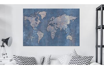 Billede Sapphire Planet 60x40 - Artgeist sp. z o. o. - Boligtilbehør - Billeder & kunst - Billeder på lærred