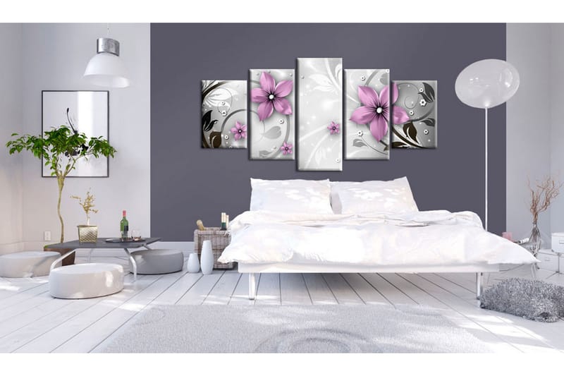 Billede Saucy Flowers 100x50 - Artgeist sp. z o. o. - Boligtilbehør - Billeder & kunst - Billeder på lærred