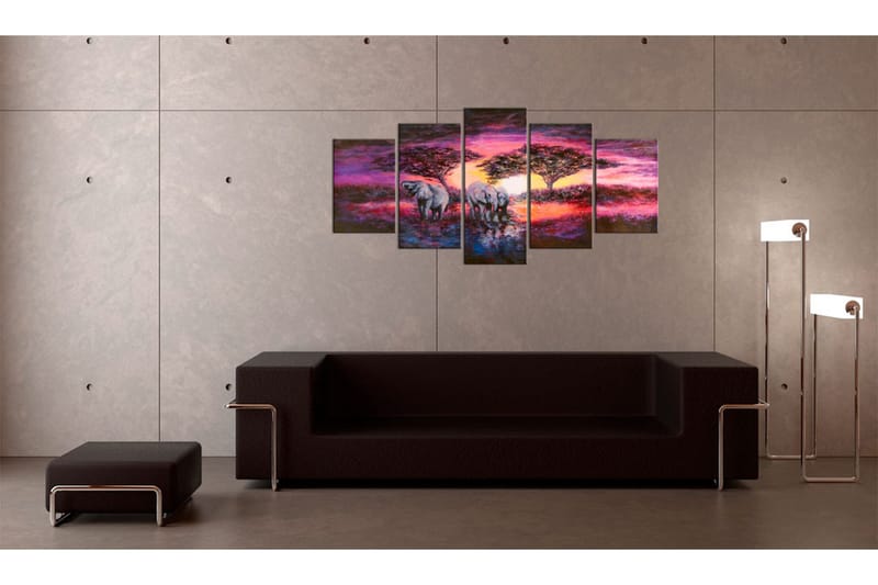 Billede Savannah 100x50 - Artgeist sp. z o. o. - Boligtilbehør - Billeder & kunst - Billeder på lærred