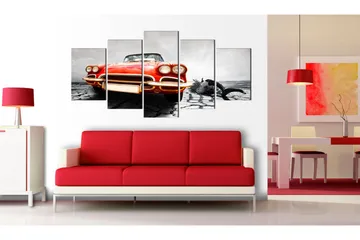 Billede Scarlet Arrow 200x100 - Artgeist sp. z o. o. - Boligtilbehør - Billeder & kunst - Billeder på lærred