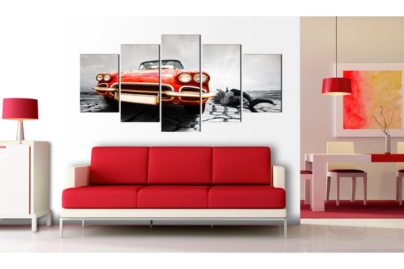 Billede Scarlet Arrow 200x100 - Artgeist sp. z o. o. - Boligtilbehør - Billeder & kunst - Billeder på lærred