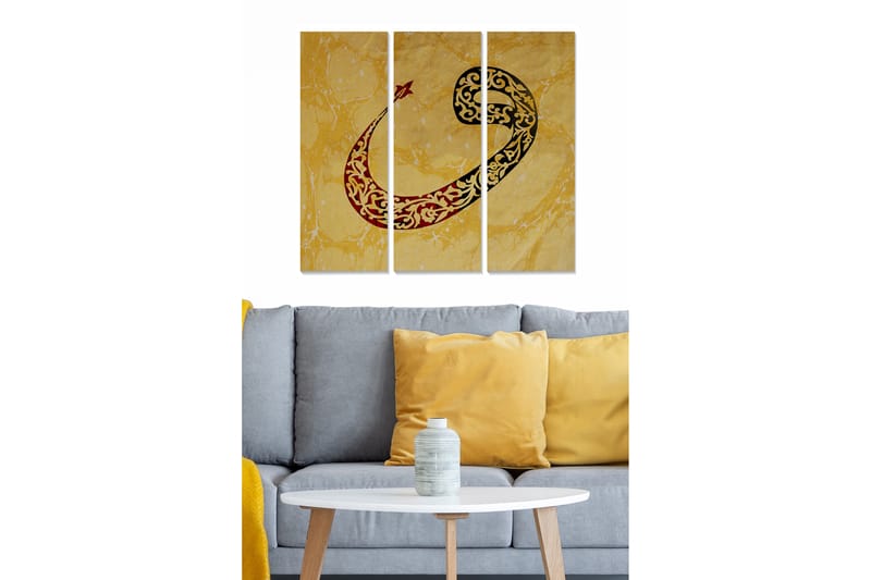 Billede Scenic 3 stk Flerfarvet - 22x05 cm - Boligtilbehør - Billeder & kunst - Billeder på lærred