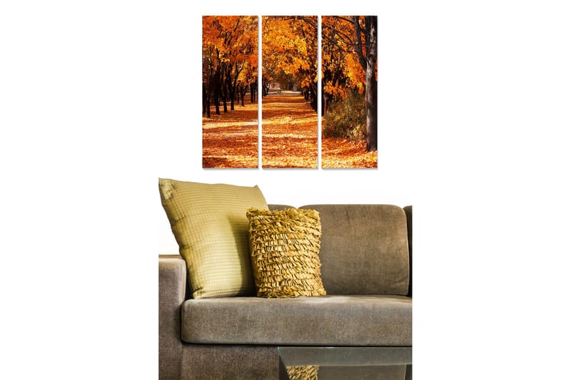 Billede Scenic 3 stk Flerfarvet - 22x05 cm - Boligtilbehør - Billeder & kunst - Billeder på lærred