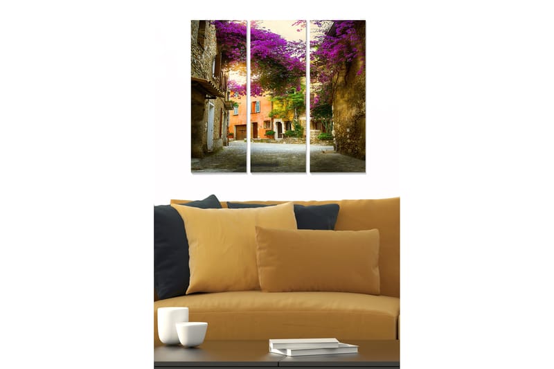Billede Scenic 3 stk Flerfarvet - 22x05 cm - Boligtilbehør - Billeder & kunst - Billeder på lærred