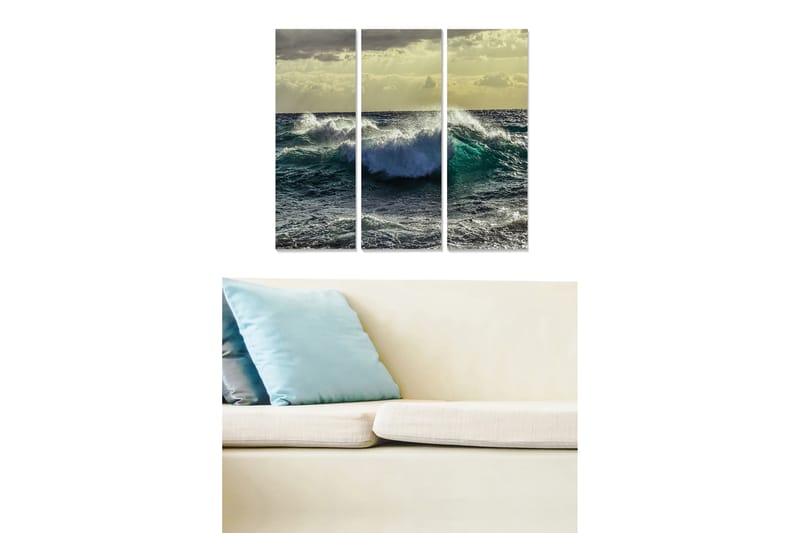 Billede Scenic 3 stk Flerfarvet - 22x05 cm - Boligtilbehør - Billeder & kunst - Billeder på lærred