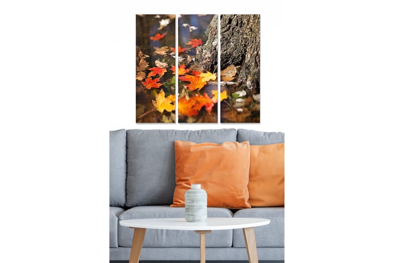 Billede Scenic 3 stk Flerfarvet - 22x05 cm - Boligtilbehør - Billeder & kunst - Billeder på lærred