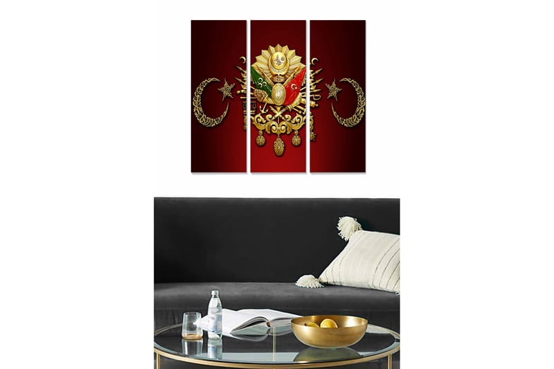 Billede Scenic 3 stk Flerfarvet, 22x05 cm