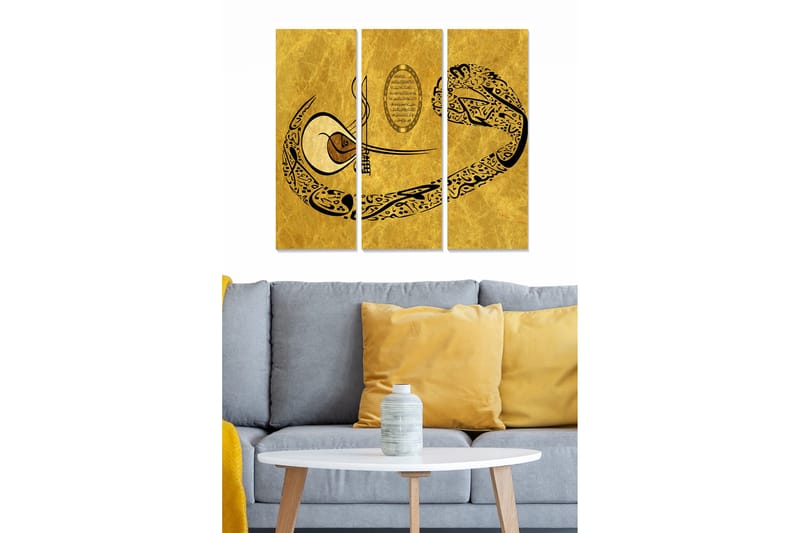 Billede Scenic 3 stk Flerfarvet, 22x05 cm