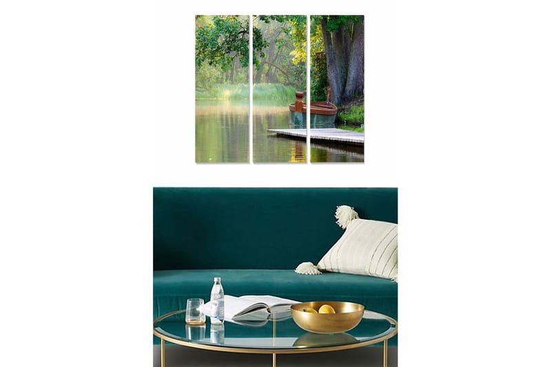 Billede Scenic 3 stk Flerfarvet, 22x05 cm