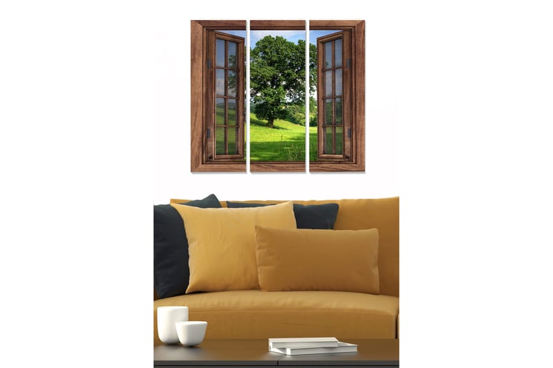 Billede Scenic 3 stk Flerfarvet, 22x05 cm