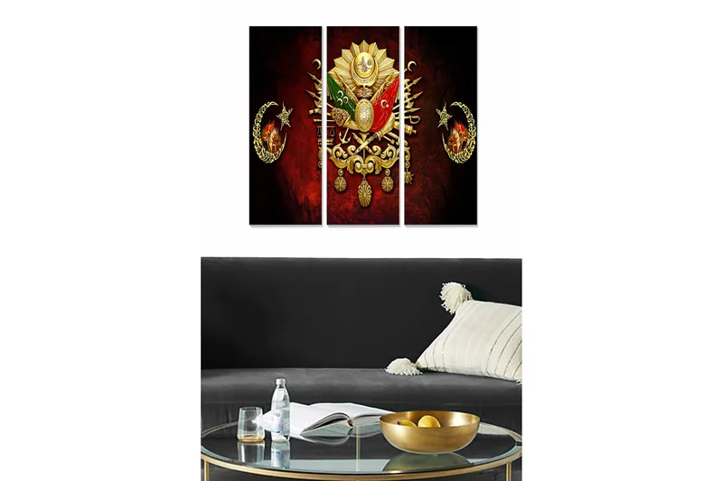 Billede Scenic 3 stk Flerfarvet, 22x05 cm