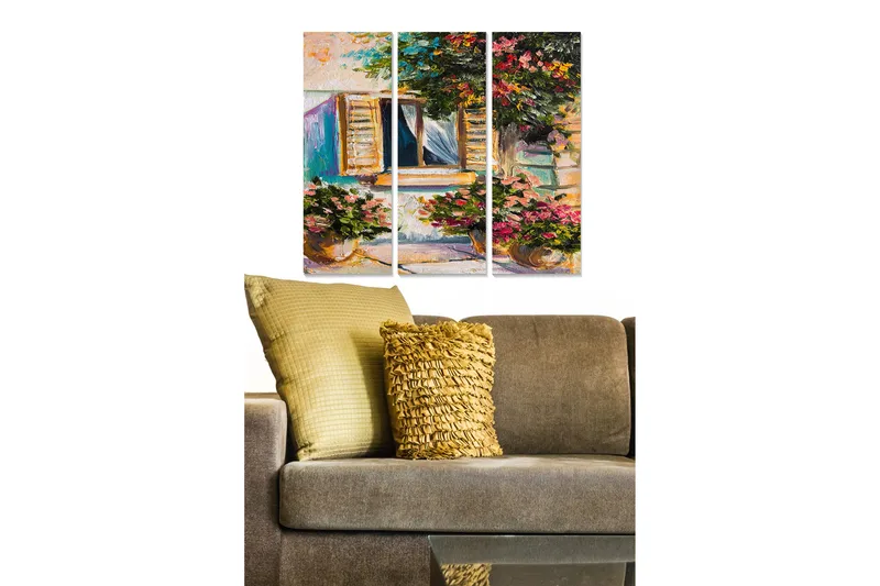 Billede Scenic 3 stk Flerfarvet, 22x05 cm