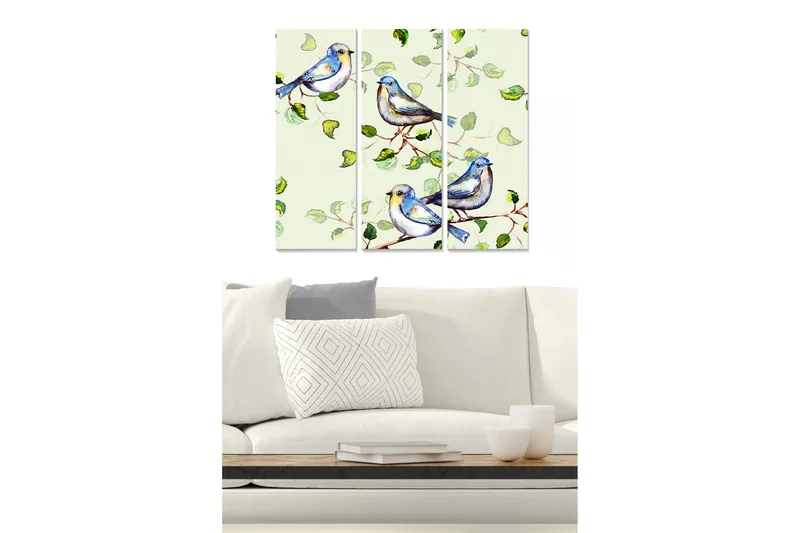 Billede Scenic 3 stk Flerfarvet, 22x05 cm