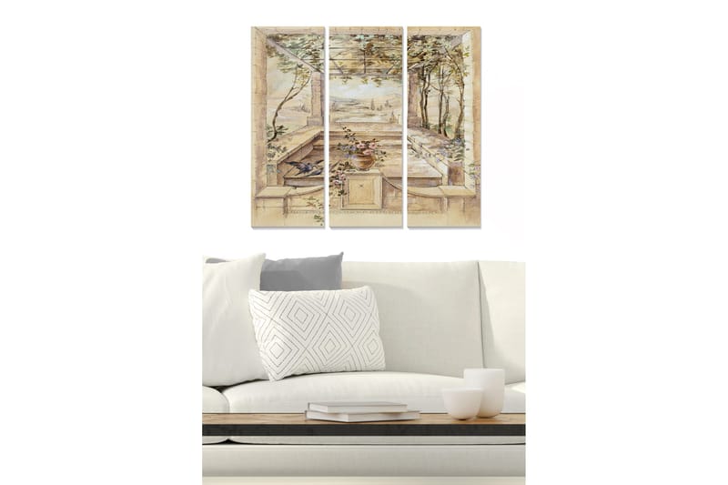Billede Scenic 3 stk Flerfarvet, 22x05 cm