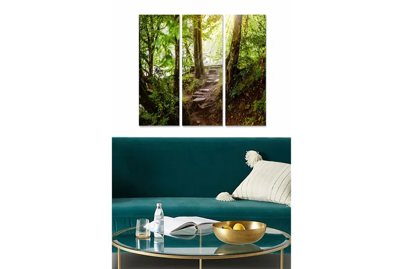 Billede Scenic 3 stk Flerfarvet, 22x05 cm