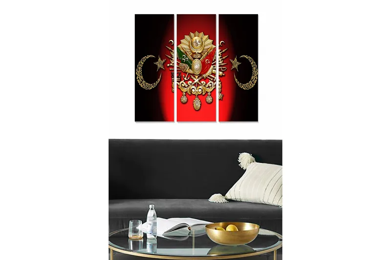 Billede Scenic 3 stk Flerfarvet, 22x05 cm