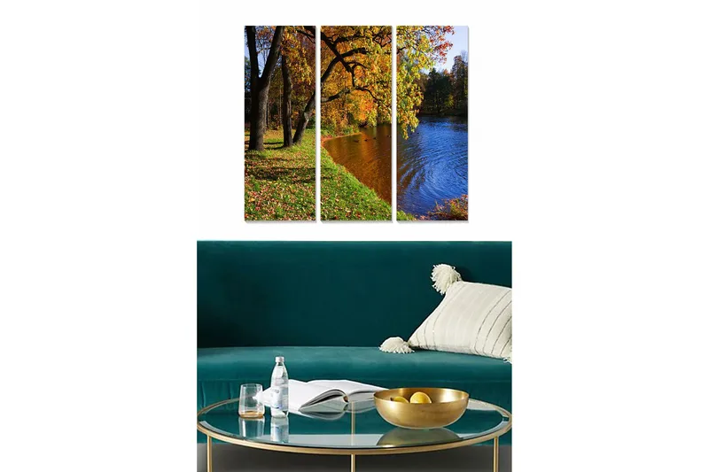 Billede Scenic 3 stk Flerfarvet, 22x05 cm