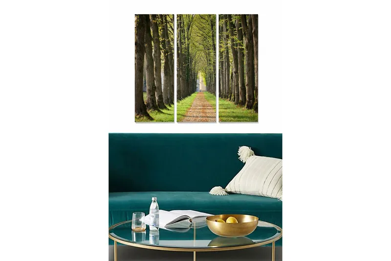 Billede Scenic 3 stk Flerfarvet, 22x05 cm