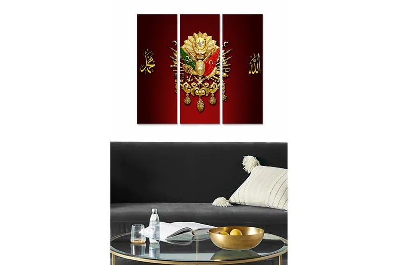 Billede Scenic 3 stk Flerfarvet, 22x05 cm