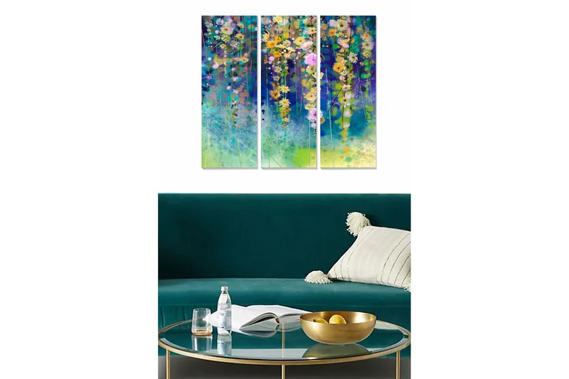 Billede Scenic 3 stk Flerfarvet, 22x05 cm