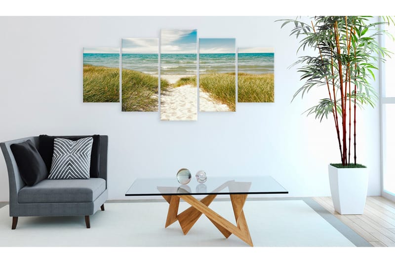 Billede Sea Melody 200x100 - Artgeist sp. z o. o. - Boligtilbehør - Billeder & kunst - Billeder på lærred