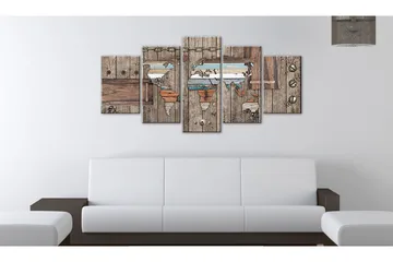 Billede Sea Travels 100x50 - Artgeist sp. z o. o. - Boligtilbehør - Billeder & kunst - Billeder på lærred