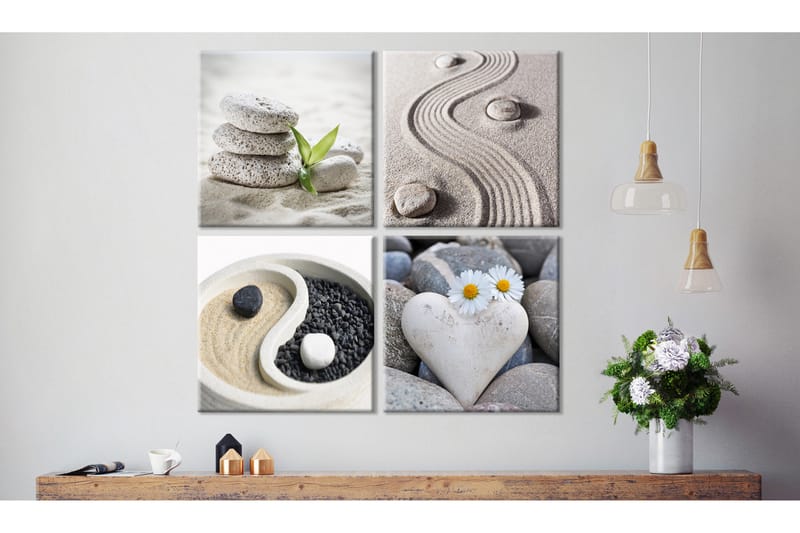 Billede Sea Yin And Yang 40x40 - Artgeist sp. z o. o. - Boligtilbehør - Billeder & kunst - Billeder på lærred