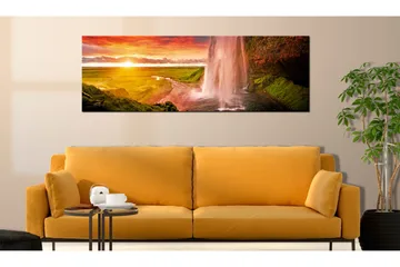 Billede Seljalandsfoss Waterfall 135x45 - Artgeist sp. z o. o. - Boligtilbehør - Billeder & kunst - Billeder på lærred