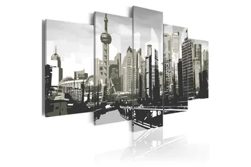 Billede Shanghai China´S Largest City 100x50 - Artgeist sp. z o. o. - Boligtilbehør - Billeder & kunst - Billeder på lærred