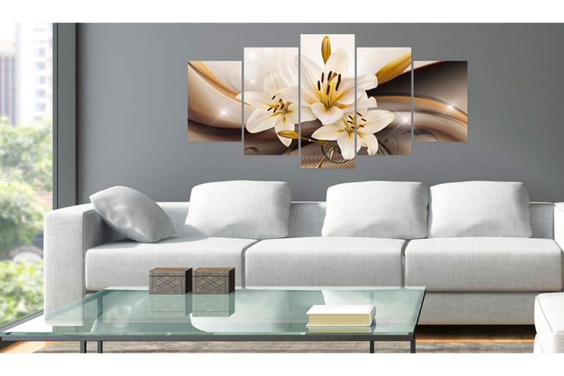 Billede Shiny Lily 100x50 - Artgeist sp. z o. o. - Boligtilbehør - Billeder & kunst - Billeder på lærred