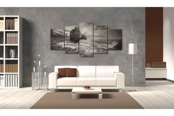 Billede Ship In A Storm 200x100 - Artgeist sp. z o. o. - Boligtilbehør - Billeder & kunst - Billeder på lærred