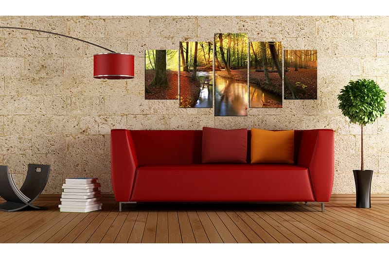 Billede Silent Forest 100x50 - Artgeist sp. z o. o. - Boligtilbehør - Billeder & kunst - Billeder på lærred