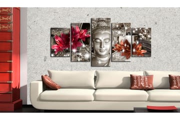 Billede Silver Contemplation 200x100 - Artgeist sp. z o. o. - Boligtilbehør - Billeder & kunst - Billeder på lærred