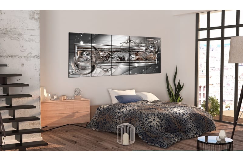 Billede Silver Shine 225x90 - Artgeist sp. z o. o. - Boligtilbehør - Billeder & kunst - Billeder på lærred