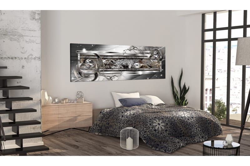 Billede Silver Source 120x40 - Artgeist sp. z o. o. - Boligtilbehør - Billeder & kunst - Billeder på lærred