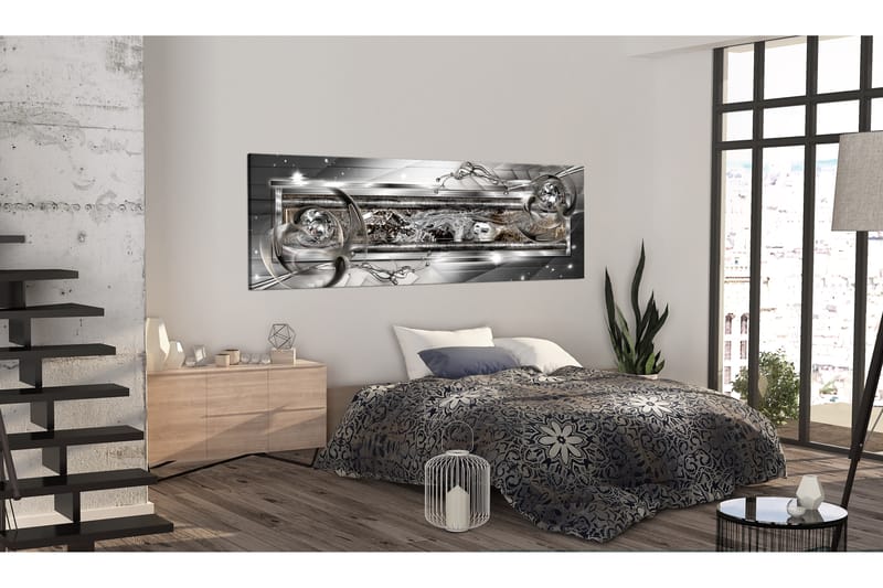 Billede Silver Source 120x40 - Artgeist sp. z o. o. - Boligtilbehør - Billeder & kunst - Billeder på lærred