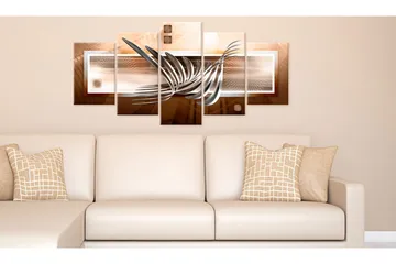 Billede Silver Waves 100x50 - Artgeist sp. z o. o. - Boligtilbehør - Billeder & kunst - Billeder på lærred