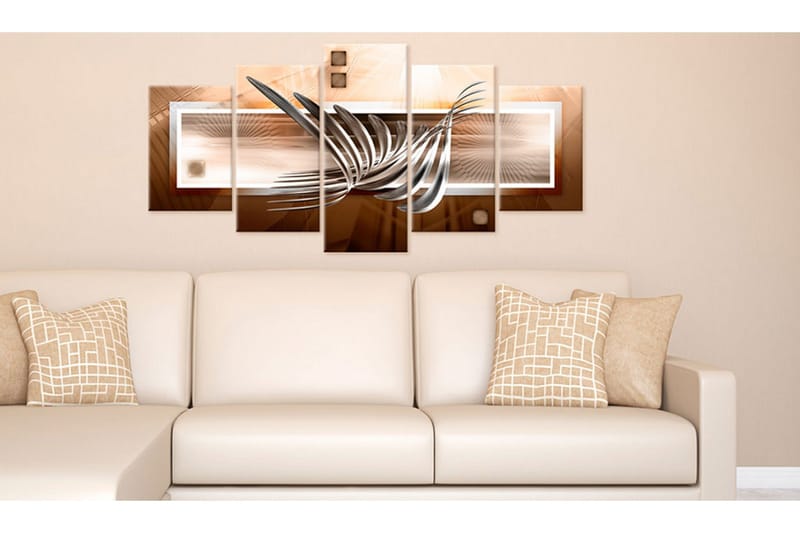 Billede Silver Waves 200x100 - Artgeist sp. z o. o. - Boligtilbehør - Billeder & kunst - Billeder på lærred