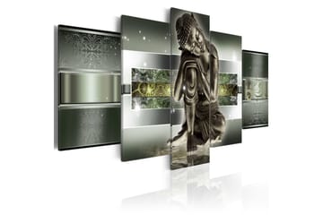 Billede Sleeping Buddha In Greens 100x50