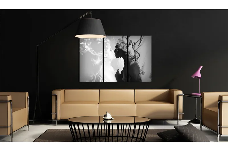 Billede Smoky Kiss 120x80 - Artgeist sp. z o. o. - Boligtilbehør - Billeder & kunst - Billeder på lærred