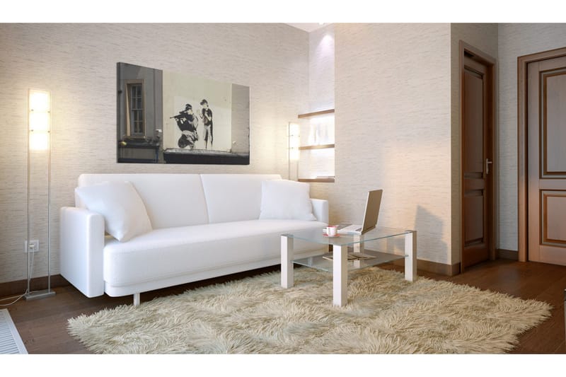 Billede Sniper And Boy Banksy 60x40 - Artgeist sp. z o. o. - Boligtilbehør - Billeder & kunst - Billeder på lærred