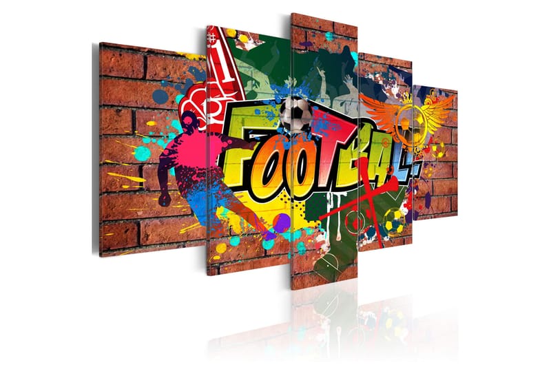 Billede Soccer Graffiti 200x100, Artgeist sp. z o. o.