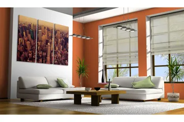Billede Solnedgang Over New York 60x40 - Artgeist sp. z o. o. - Boligtilbehør - Billeder & kunst - Billeder på lærred