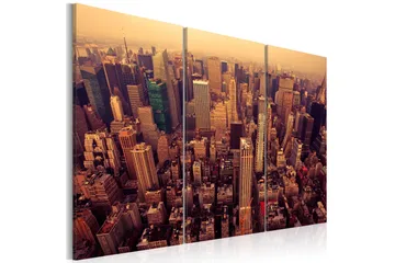 Billede Solnedgang Over New York 60x40 - Artgeist sp. z o. o. - Boligtilbehør - Billeder & kunst - Billeder på lærred