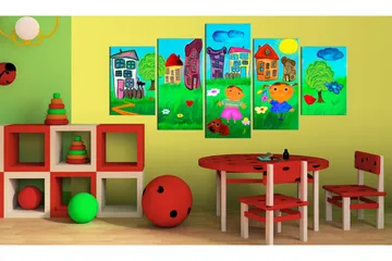 Billede Sorgløs Barndom 100x50 - Artgeist sp. z o. o. - Boligtilbehør - Billeder & kunst - Billeder på lærred