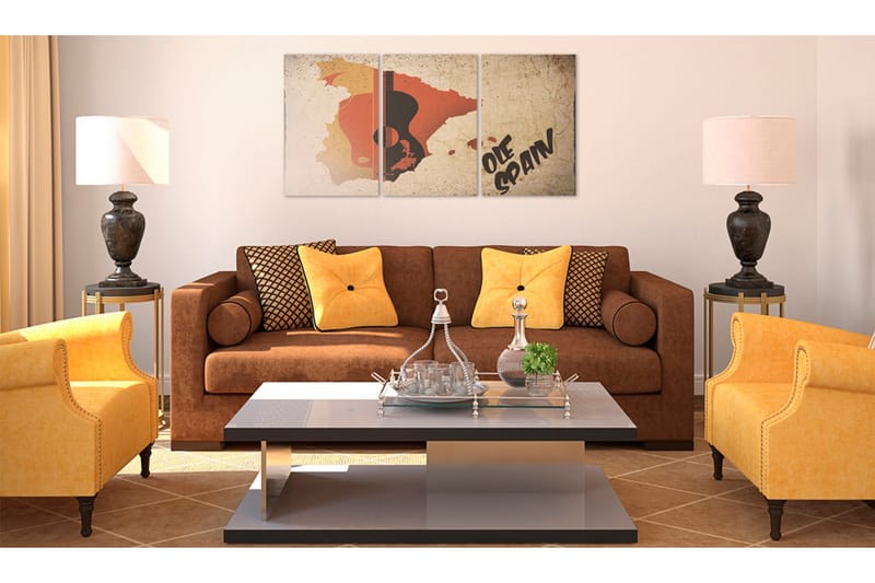 Billede Spanien Gitar Og Flamenco 60x30 - Artgeist sp. z o. o. - Boligtilbehør - Billeder & kunst - Billeder på lærred