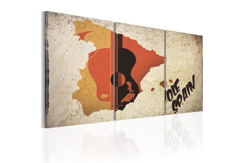 Billede Spanien Gitar Og Flamenco 60x30, Artgeist sp. z o. o.